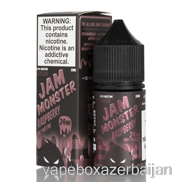Vape Box Azerbaijan Raspberry - Jam Monster Salts - 30mL 24mg